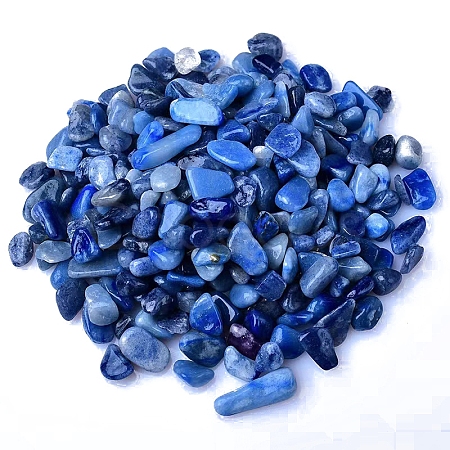Dyed & Heated Natural Blue Aventurine Tumbled Chips PW-WGA7DCE-33-1