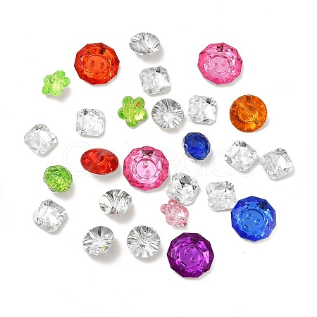 Acrylic Rhinestone Buttons BUTT-MSMC001-M3-1