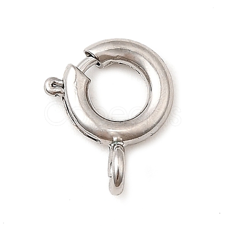 Brass Spring Ring Clasps KK-D407-20P-B-1