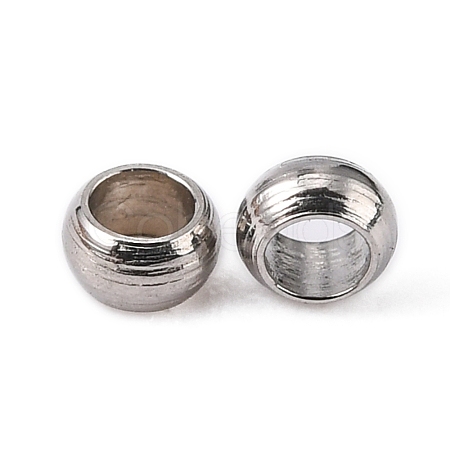 Non-Tarnish 304 Stainless Steel Spacer Beads X-STAS-R065-30-1