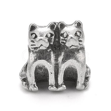 304 Stainless Steel European Beads STAS-G256-28AS-1