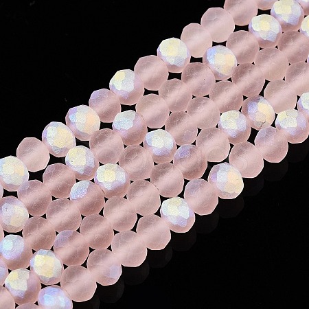 Transparent Glass Beads Strands EGLA-A044-T4mm-MB22-1