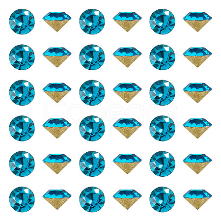 1 Bag Pointed Back Glass Rhinestone Cabochons RGLA-TADJ0001-01A-04-1