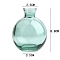 Glass Vases, for Home Desktop Decoration, Medium Aquamarine, 75x88mm