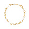 Stylish Unisex Stainless Steel Irregular Buckle Bracelet/Necklace, Golden