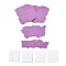 3D Plastic Wall Stickers, with Adhesive Tape, for Home Living Room Bedroom Wall Decorations, Butterfly, Medium Orchid, 23~55x30~70x0.2mm, 48pcs/set