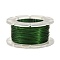 Round Copper Craft Wire, for Jewelry Making, Long-Lasting Plated, Dark Green, 26 Gauge, 0.4mm, about 65.61 Feet(20m)/roll