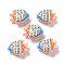 Handmade Lampwork Beads, Fish, Light Sky Blue, 17.5~18x22.5~23x10~10.5mm, Hole: 1~1.2mm