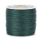 PandaHall Elite 1 Roll Round Waxed Polyester Cords, Twisted Cord, Dark Green, 0.5mm, about 115.92 yards(106m)/roll