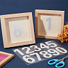Number 0~9 PET Self-Adhesive Reflective Mailbox Stickers DIY-WH20010-26A-01-3