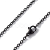304 Stainless Steel Cable Chain Necklace for Men Women NJEW-K245-024E-2