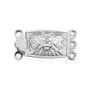 Tarnish Resistant 304 Stainless Steel Box Clasps STAS-P249-02P-1