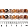 Dyed & Heated Natural Dragon Veins Agate Beads Strands G-P539-A01-08-5