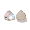 Rounded Triangle Shape Sew on Rhinestone RGLA-C001-11C-001LA-2