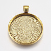 Alloy Pendant Cabochon Settings PALLOY-A13349-AG-NR-1