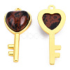 Natural Mahogany Obsidian Pendants G-N326-158-09-2