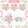 200Pcs Acrylic Bead Caps OACR-SC0001-83C-2