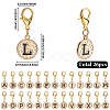 Alloy Enamel Pendant Locking Stitch Markers HJEW-SC00140-2