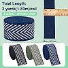 3Pcs 3 Colors Polyester Arrow Ribbon OCOR-BC0006-71-2