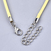 Waxed Cord Necklace Making NCOR-T001-62-3