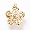 Alloy Rhinestones Pendants X-ALRI-Q093-12G-2