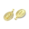 Rack Plating Brass Micro Pave Cubic Zirconia Pendants KK-R157-14A-G-2