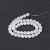 Natural White Agate Round Beads Strands G-N0151-10-6mm-2