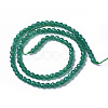 Natural Dyed & Heated Green Onyx Agate Beads Strands X-G-F596-12B-4mm-2
