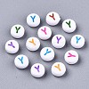 Opaque White Acrylic Beads MACR-N012-01Y-1