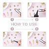 36Pcs 6 Colors Alloy Rhinestone Cabochons MRMJ-CP0001-08-4