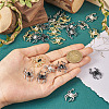24Pcs 6 Color Glass Spider Pendant FIND-TA0003-07-7
