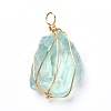 Natural & Synthetic Gemstone Pendants PALLOY-JF00908-2