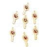 Brass with Enamel Pendants KK-K337-05G-2