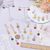 14Pair Brass Leverback Earring EJEW-AR00006-4