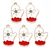 Alloy Enamel Pendants X-ENAM-S121-103-2
