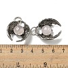 Bat Natural Rose Quartz Pendants G-F766-03AS-09-3