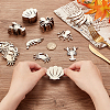 100Pcs 5 Styles Unfinished Wooden Cutouts WOOD-OC0002-87-3