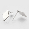 Brass Stud Earring Findings KK-N186-60P-2