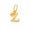 925 Sterling Silver Letter Charms with Jump Rings STER-R008-01G-Z-1