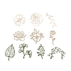 10Pcs 10 Styles Hollow Lace Flower Scrapbook Paper Label DIY-D075-11-1