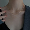 304 Stainless Steel Satellite Chains Necklaces for Women NJEW-M107-05B-G-1