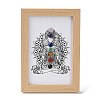 Yoga Gemstone Chakra Picture Frame Stand DJEW-F021-05B-1