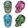 4Pcs 4 Colors Brass European Beads KK-OC0001-49-1