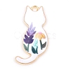 Alloy Enamel Pendants ENAM-CJC0002-25G-02-1