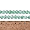 Crackle Transparent Glass Beads Strands GLAA-N068-06A-10-4