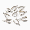 Grade AA Brass Ice Pick Pinch Bails for Pendant Making X-KK-M008-b-06P-NR-4