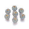 Alloy Rhinestone Beads RB-A034-10mm-A04G-1