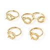 Adjustable Brass Solitaire Ring Settings KK-L193-02G-1