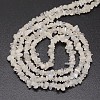 Chips Natural White Moonstone Beads Strands X-G-N0164-57-2