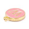 Golden Plated Alloy Enamel Charms ENAM-Q437-14W-2